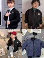 Trendy Embroidered Kids Thickened Cotton Padded Jackets 2-8Y 2 Colors Chinese Clothing Stock Lots Bulk Wholesale - Image 9