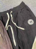 Approx 1200 Pcs In Stock Cotton Velvet Embroidered W Drawstring Jogger Sweatpants With Pockets Bulk Wholesale - Image 7