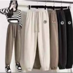 Approx 1200 Pcs In Stock Cotton Velvet Embroidered W Drawstring Jogger Sweatpants With Pockets Bulk Wholesale - Image 2