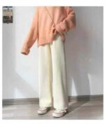 Bulk Clearance Fleece Lined Chenille Wide Leg Pants | Chinese Clothing Stock Lots Wholesale Export - Image 2