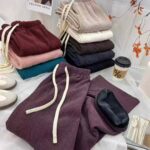 Vintage Fleece Lined Cream Wide Leg Pants | Chinese Clothing Stock Lots Wholesale Export - Image 9