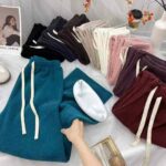 Vintage Fleece Lined Cream Wide Leg Pants | Chinese Clothing Stock Lots Wholesale Export - Image 8