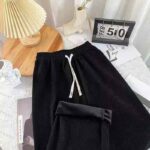 Vintage Fleece Lined Cream Wide Leg Pants | Chinese Clothing Stock Lots Wholesale Export - Image 5