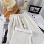 Vintage Fleece Lined Cream Wide Leg Pants | Chinese Clothing Stock Lots Wholesale Export - Image 2