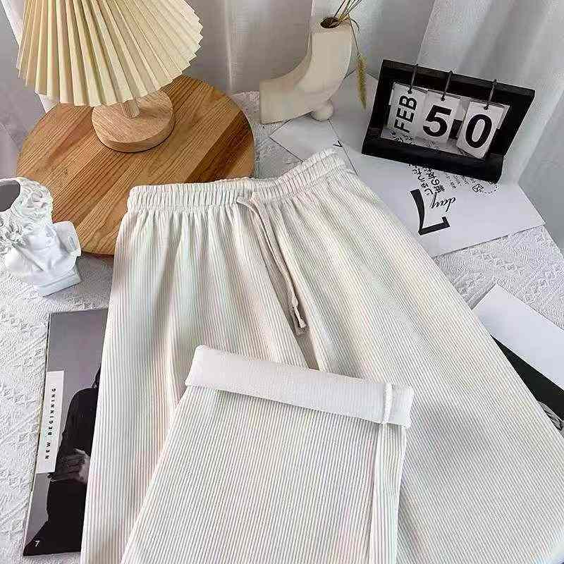 Vintage Fleece Lined Cream Wide Leg Pants | Chinese Clothing Stock Lots Wholesale Export - Image 2