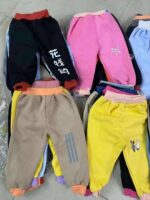 Hot Sale Clearance Fleece Lined Kids Cotton Sweatpants, Full Lot 2600pcs For Age 2-6, Wholesale Price 5.3 CNY - Image 6