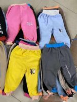 Hot Sale Clearance Fleece Lined Kids Cotton Sweatpants, Full Lot 2600pcs For Age 2-6, Wholesale Price 5.3 CNY - Image 5