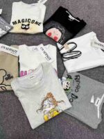 Ink Painting Print Women's Oversized Crewneck Sweatshirt Fall 300g Cotton Chinese Clothing Stock Lot For Bulk Wholesale - Image 4