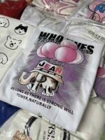 Ink Painting Print Women's Oversized Crewneck Sweatshirt | 300g Cotton | Chinese Clothing Stock Lots Bulk Wholesale - Image 9