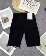 Bulk Clearance Stock Women's High Waist Slim Stretch Denim Biker Bermuda Shorts - 370pcs Total - Image 3