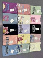 Women's Dopamine Candy Color Printed Cotton Crewneck Sweatshirts | Chinese Clothing Stock Lots Bulk Wholesale Export - Image 9