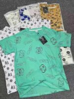 Full Clearance 300 Pcs Bulk White Pure Cotton Women's Short Sleeve Crew Neck T-Shirts Digital Print Stock Lot Wholesale For Export - Image 6