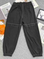 Spring Autumn New Plus Size Women's Loose Breathable High Stretch Harem Jogger Pants, Whole Clearance Bulk Lot 214pcs Solid Black - Image 2