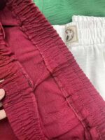 Clearance Bulk Summer Ice Silk Crepe Elastic Waist Wide Leg Cropped Pants For Middle-Aged Elderly Women Stock Wholesale - Image 2