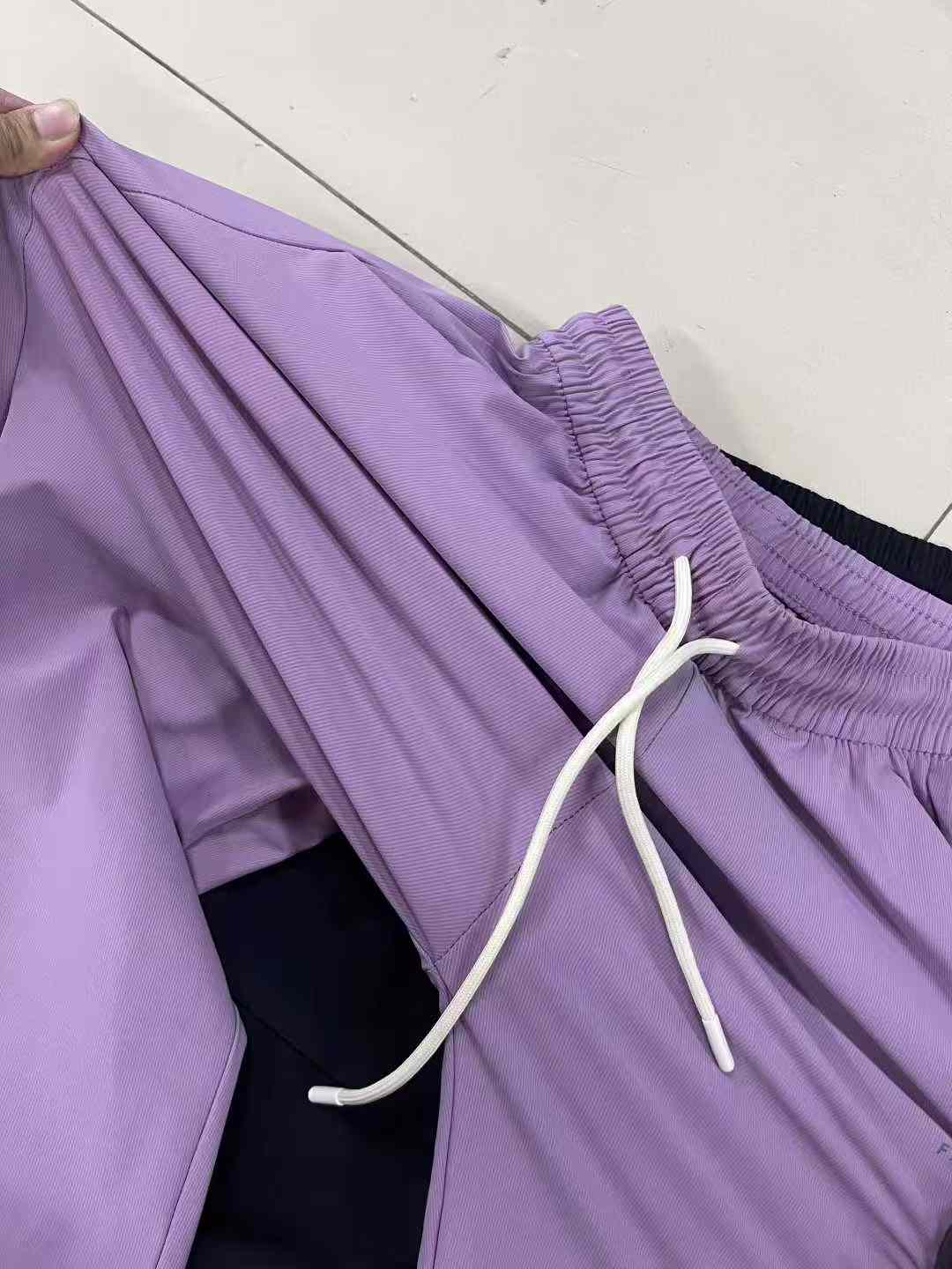 Anta Women's Flat-hem Ice Silk High Stretch Casual Pants, 5 Colors Sizes 2XL-5XL, Bulk Clothing Stock Lots Wholesale - Image 2