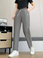 Anta Ice Silk Casual Women Pants, 2200pcs Bulk Stock, Sizes 2XL to 5XL, Straight & Slim Styles, Wholesale Chinese Clothing Stock Lots For Export - Image 9
