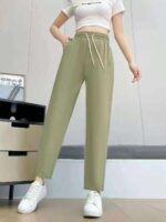 Anta Ice Silk Casual Women Pants, 2200pcs Bulk Stock, Sizes 2XL to 5XL, Straight & Slim Styles, Wholesale Chinese Clothing Stock Lots For Export - Image 6