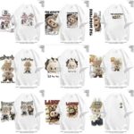 Hot Selling Labubu Print Short Sleeve Combed Cotton T-Shirts Bulk Wholesale Chinese Clothing Stock Lots - Image 9
