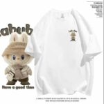 Hot Selling Labubu Print Short Sleeve Combed Cotton T-Shirts Bulk Wholesale Chinese Clothing Stock Lots - Image 5