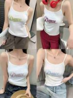 High Stretch Ice Silk Rib Women's Tank Tops Bulk Chinese Clothing Stock Lots Wholesale - Image 5