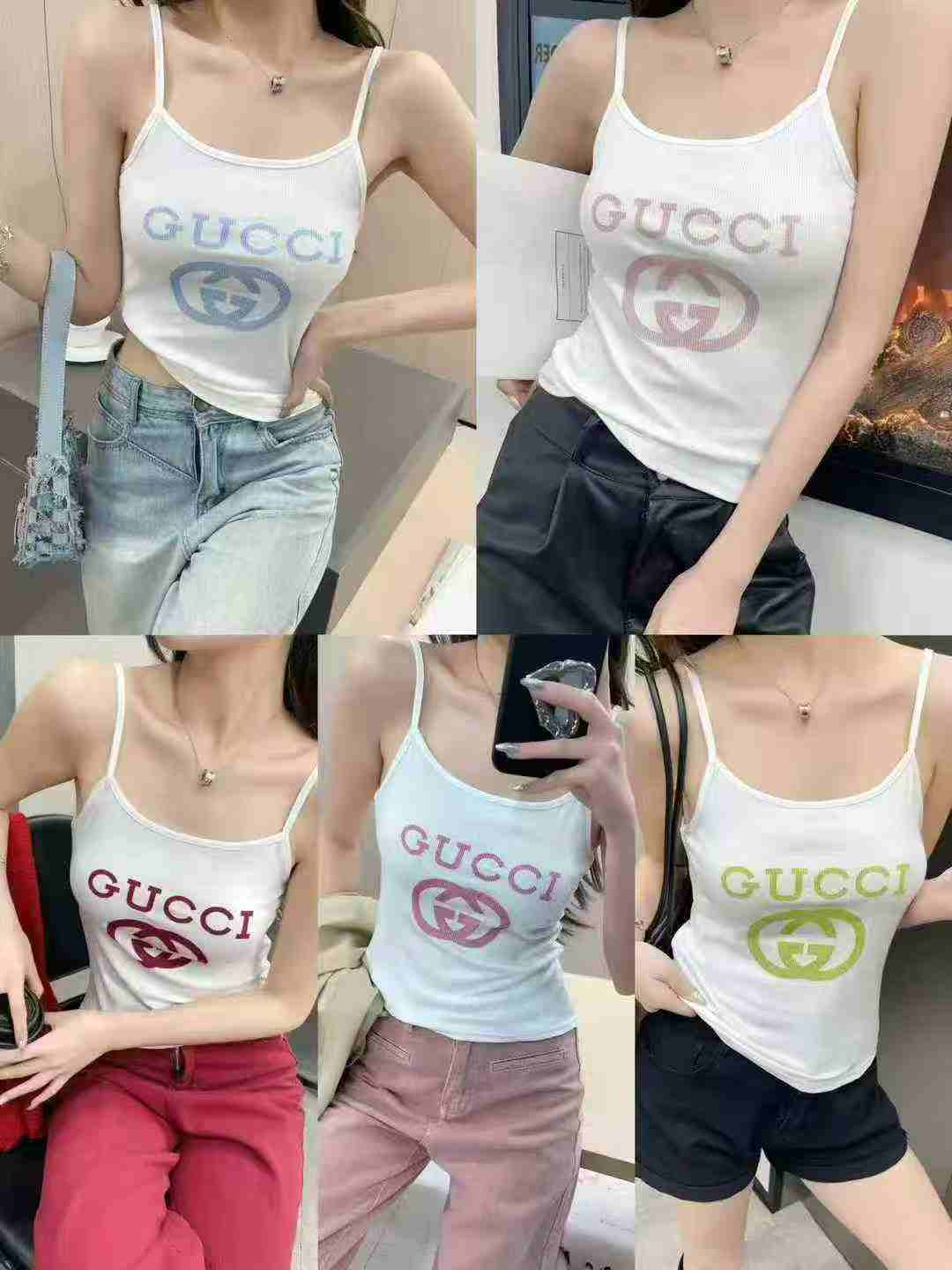 High Stretch Ice Silk Rib Women's Tank Tops Bulk Chinese Clothing Stock Lots Wholesale - Image 2