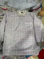 Men's Ice Silk Collared Long Sleeve T-Shirts With Chest Pocket | Bulk Chinese Clothing Stock Lots Wholesale Export - Image 5