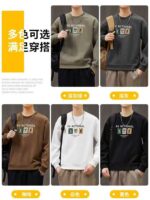6500 PCS Full Clearance Bulk Wholesale Men's Crew Neck Sweatshirts, Unfleece Cotton Terry Spring Autumn Casual Tops - Image 9