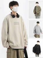 6500 PCS Full Clearance Bulk Wholesale Men's Crew Neck Sweatshirts, Unfleece Cotton Terry Spring Autumn Casual Tops - Image 7