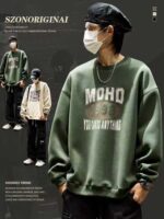 6500 PCS Full Clearance Bulk Wholesale Men's Crew Neck Sweatshirts, Unfleece Cotton Terry Spring Autumn Casual Tops - Image 6