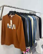 6500 PCS Full Clearance Bulk Wholesale Men's Crew Neck Sweatshirts, Unfleece Cotton Terry Spring Autumn Casual Tops - Image 5