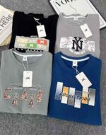 6500 PCS Full Clearance Bulk Wholesale Men's Crew Neck Sweatshirts, Unfleece Cotton Terry Spring Autumn Casual Tops - Image 4