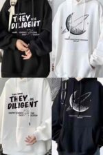 Trendy JK Brand Men's Hooded Sweatshirts | 8000PCS Total Bulk Stock | Wholesale Chinese Clothing Stock Lots 13.3 CNY Per Piece - Image 8