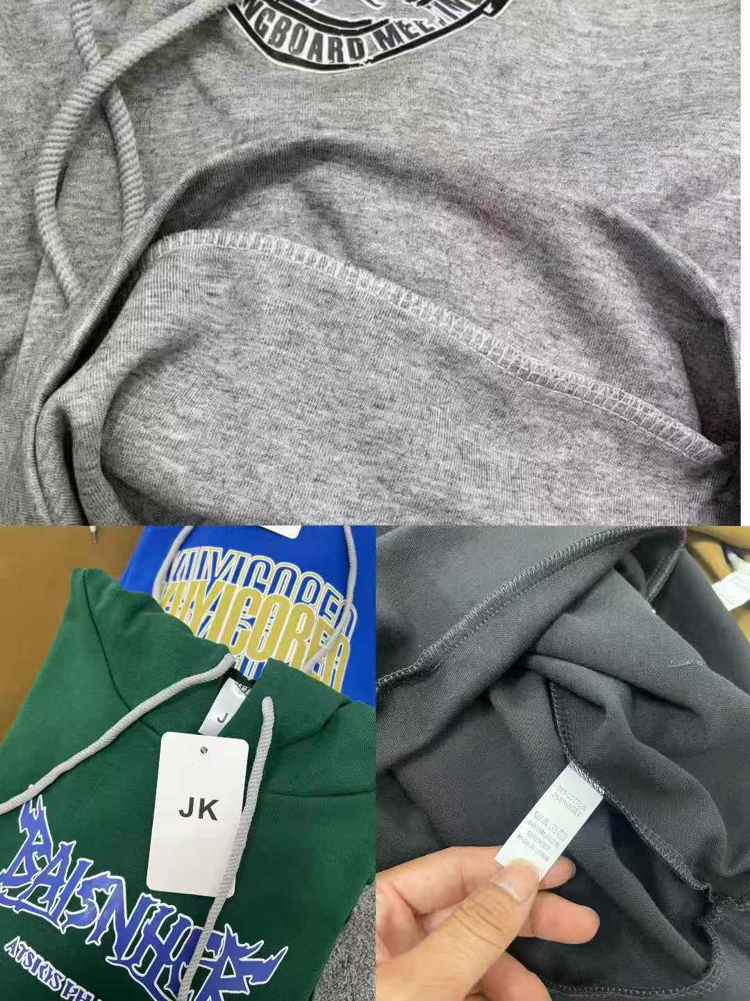 Trendy JK Brand Men's Hooded Sweatshirts | 8000PCS Total Bulk Stock | Wholesale Chinese Clothing Stock Lots 13.3 CNY Per Piece - Image 2