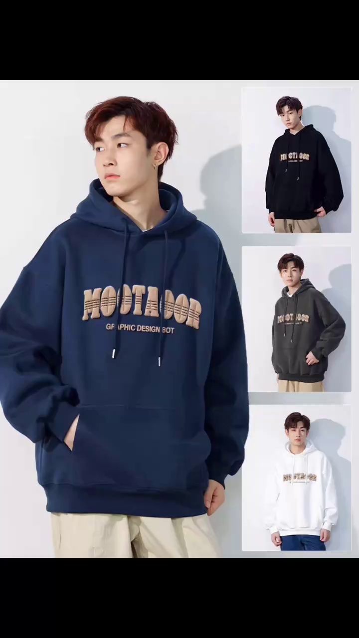 Bulk Clearance 8000pcs JK Brand Men's 350GSM Cotton Hoodies Chinese Clothing Stock Lots Wholesale - Image 1