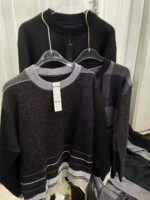 Full Clearance Bulk Stock Middle-Aged Men's Loose Spring Autumn Knit Sweater Wholesale - Image 3
