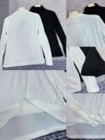 Bulk Chinese Stock Lot Women's Modal Half Turtleneck Stretch Slim Long Sleeve Base T-Shirts For Wholesale Export - Image 4