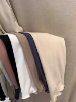 Fall Must-have Ruffled Mock Neck Brushed Stretch Base Layer Tops - Chinese Clothing Stock Lots Wholesale - Image 4