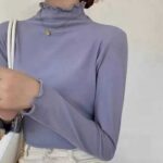 Autumn Essential Ruffled Mock Neck Thermal Base Tops | Bulk Chinese Clothing Stock Wholesale - Image 3