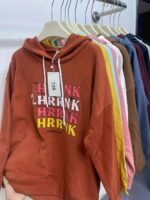Clearance Stock Spring Cartoon Dopamine Women's Cotton Hoodies Loose One Size Bulk Wholesale - Image 9