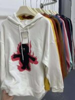 Clearance Stock Spring Cartoon Dopamine Women's Cotton Hoodies Loose One Size Bulk Wholesale - Image 5