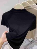 Women's Ancar Red Half Turtleneck Short Sleeve T-Shirt Pure Cotton High Stretch One Size Inner Top For Spring Autumn Wholesale Stock - Image 7