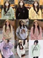 Spring American Style Lazy Crewneck Sweatshirts Women Bulk Chinese Clothing Stock Lots Wholesale - Image 9