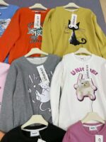 Spring American Style Lazy Crewneck Sweatshirts Women Bulk Chinese Clothing Stock Lots Wholesale - Image 5