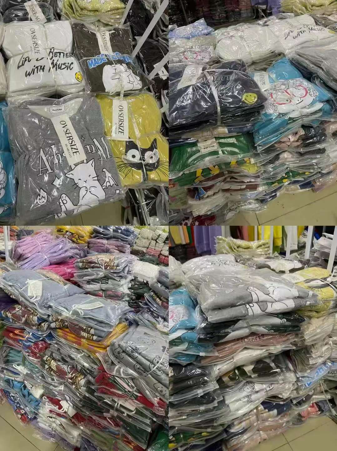 Spring American Style Lazy Crewneck Sweatshirts Women Bulk Chinese Clothing Stock Lots Wholesale - Image 2