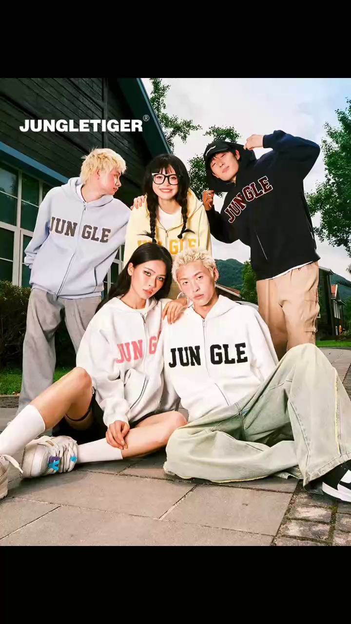 American Style Zip-up Thin Fleece Lined Hooded Cardigan, Unisex Loose Fit, Full Lot Bulk Wholesale Stock - Image 1