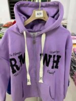 Flash Clearance Sale: 500pcs Cotton Double Hood Zipper Fleece Hoodies Chinese Clothing Stock Lots Wholesale - Image 5