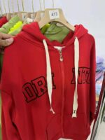 Flash Clearance Sale: 500pcs Cotton Double Hood Zipper Fleece Hoodies Chinese Clothing Stock Lots Wholesale - Image 4