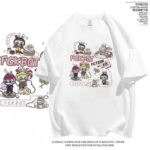 Hot Trending Labubu Print 180g Combed Cotton Short Sleeve T-Shirts Bulk Chinese Clothing Stock Lots for Wholesale Export - Image 7