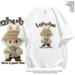 Hot Trending Labubu Print 180g Combed Cotton Short Sleeve T-Shirts Bulk Chinese Clothing Stock Lots for Wholesale Export - Image 6