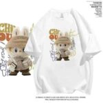 Hot Trending Labubu Print 180g Combed Cotton Short Sleeve T-Shirts Bulk Chinese Clothing Stock Lots for Wholesale Export - Image 5